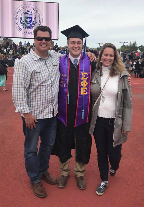 Jason Lavalle at graduation.