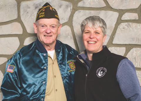 Vietnam Veteran Jack Pillsbury credits Cathy Thompson and Northeast Passage with helping him overcome PTSD. Photo by Jeremy Gasowski.