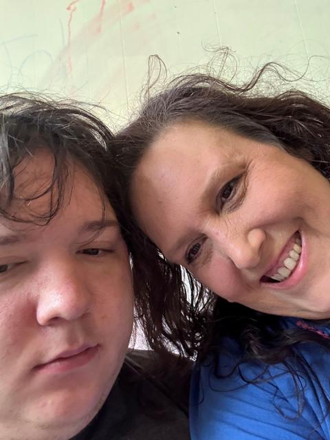 Selfie of Shelley and Bubby