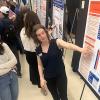 Student presents at the URC