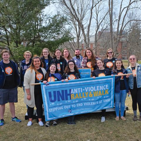 UNH students gather for anti-violence rally