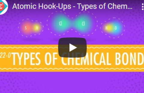 Thumbnail for Crash Course's "Atomic Hook-Ups - Types of Chemical Bonds"