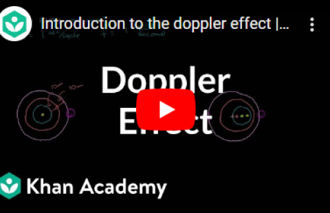 Thumbnail for Khan Academy's video on the doppler effect