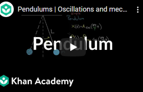 Thumbnail for Khan Academy's video on pendulums