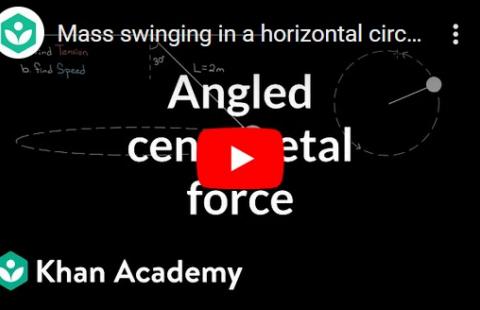 Centripetal Force Problems - Khan Academy 2 video