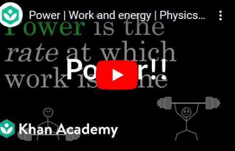 Power - Khan Academy video