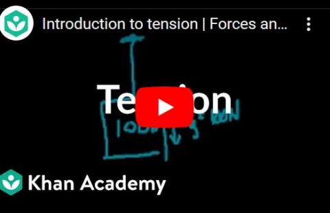 Tension - Khan Academy (see part 2) video
