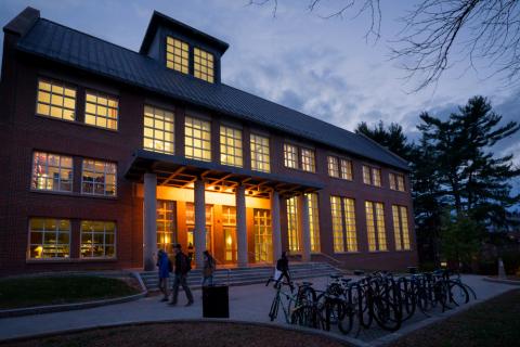 UNH Dimond Library sunset