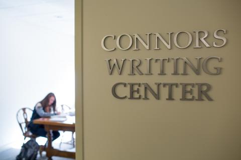 Connors Writing Center entrance