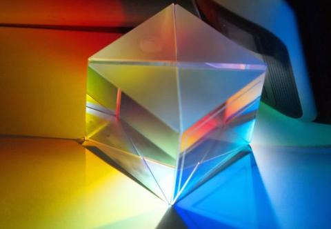 multi-colored cube