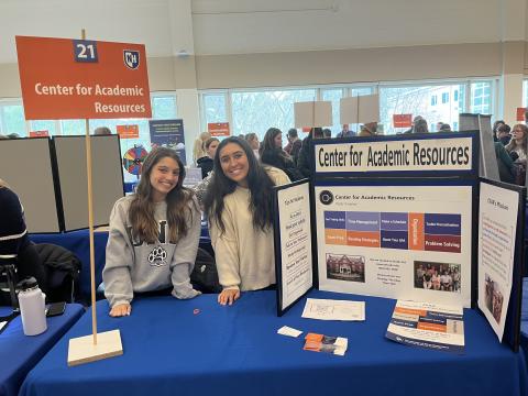 Picture of academic mentors at UNH admitted students resource fair