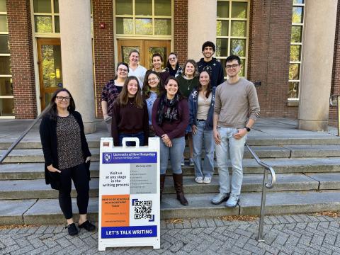 a group photo of the Connors Writing Center staff