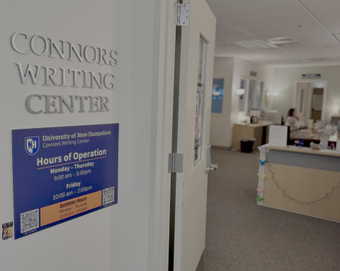 Entrance to Connors Writing Center