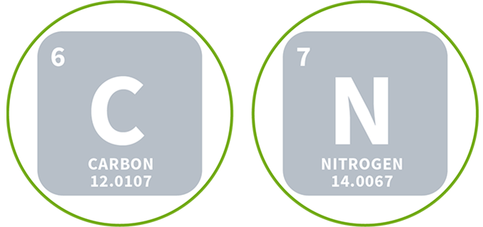 carbon and nitrogen icons