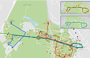 map of UNH campus connector routes