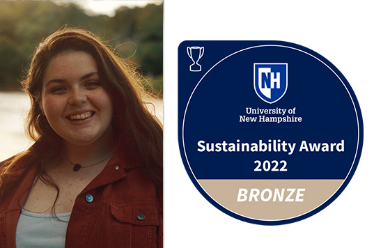 molly with bronze sustainability icon