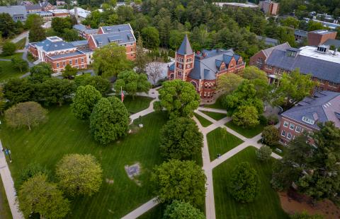 aerial view of campus