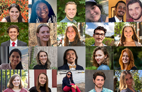 collage of headshots of the Sustainability Fellowship 2022 cohort