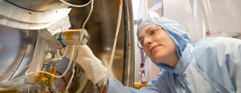 woman working in a laboratory