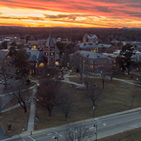 campus sunset