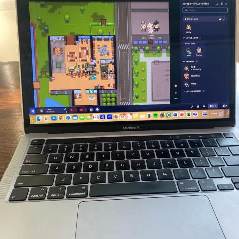 open laptop