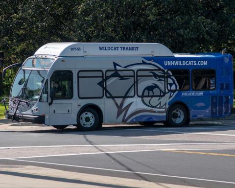 UNH Wildcat Transit bus
