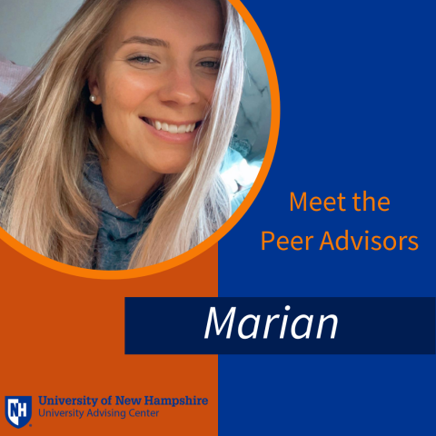 Picture of Marian, peer advisor at the UAC