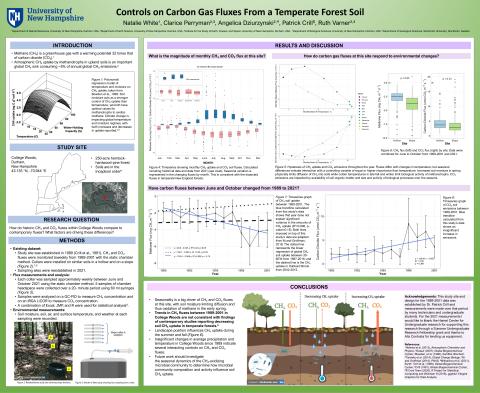 Sample URC Poster - Controls on Carbon Gas Fluxes From a Temperate Forest Soil