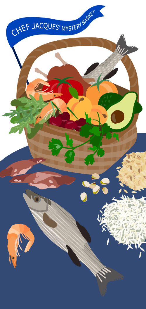 mystery basket illustration