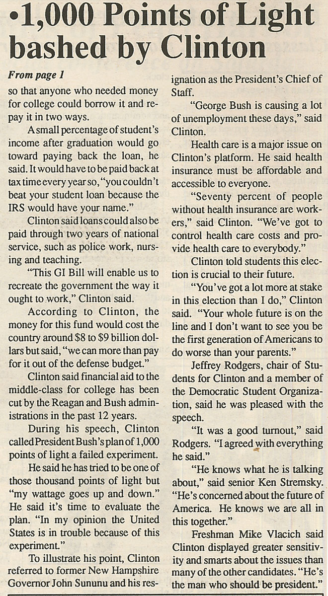 Clinton offers new college loan plan