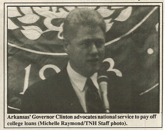 Bill Clinton at UNH