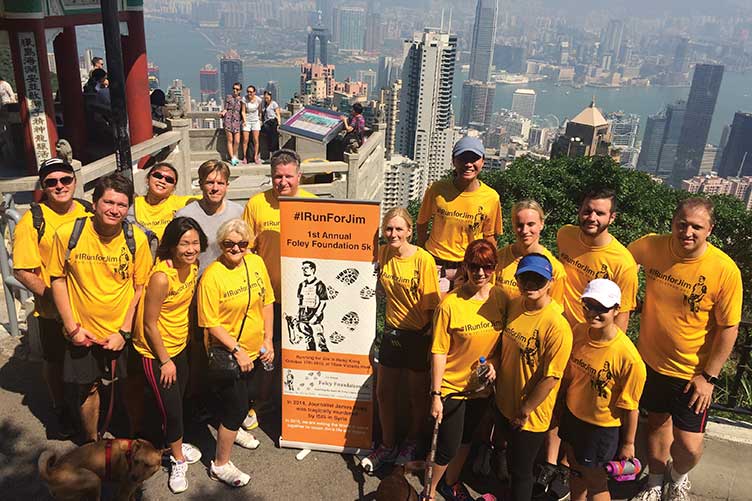 Foley Foundation 5K runners in Hong Kong