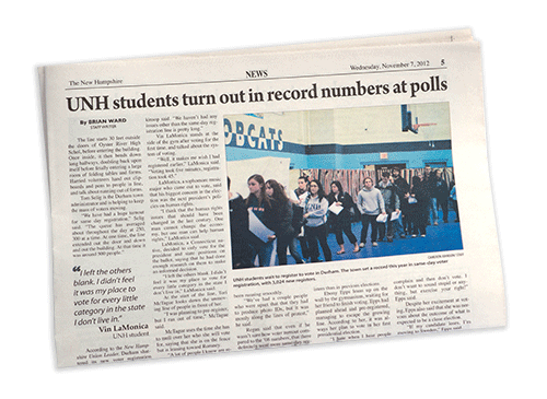 UNH students turn out in record numbers at polls