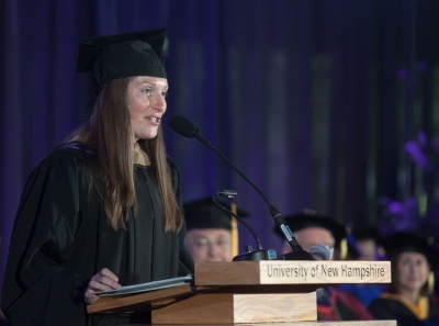 Kate Luczko at UNHM Commencement