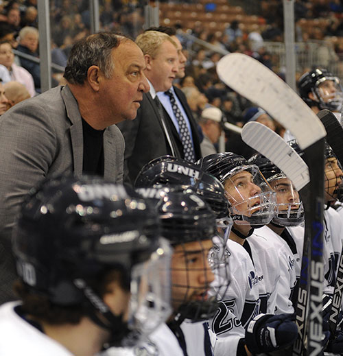 UNH men’s head ice hockey coach Dick Umile ’72