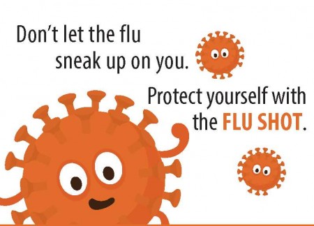 Don't let the flu sneak up on you graphic