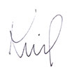 Kristin Waterfield Duisberg's signature