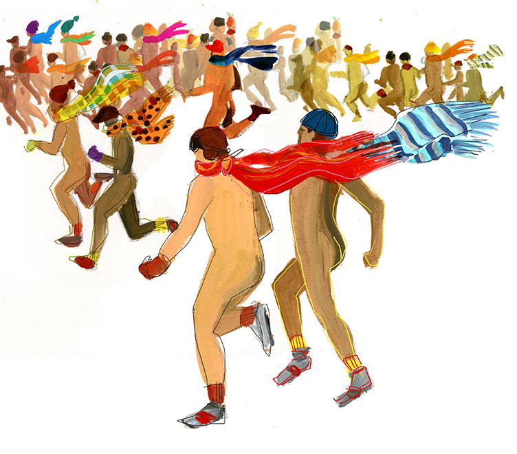 illustration of streakers