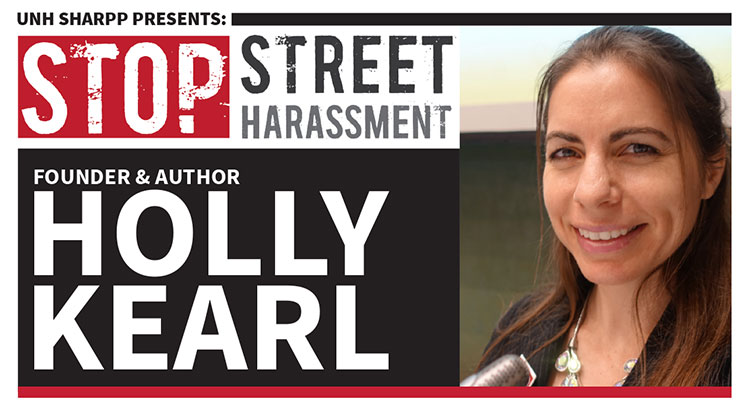 graphic and photo of Holly Kearl: Stop Street Harassment founder
