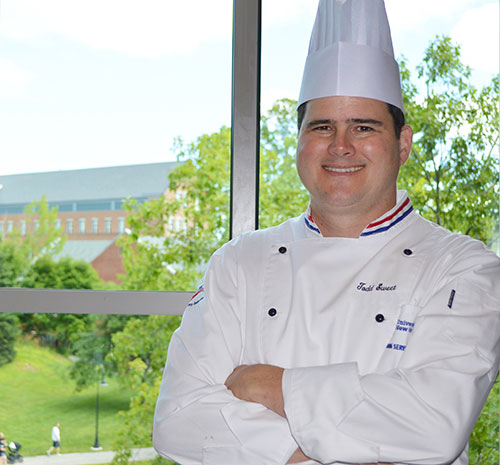 Chef Todd Sweet, assistant director of culinary at UNH Hospitality Services