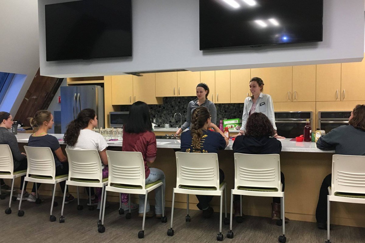 demonstration kitchen at UNH