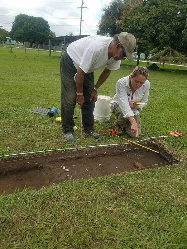 people at excavation site