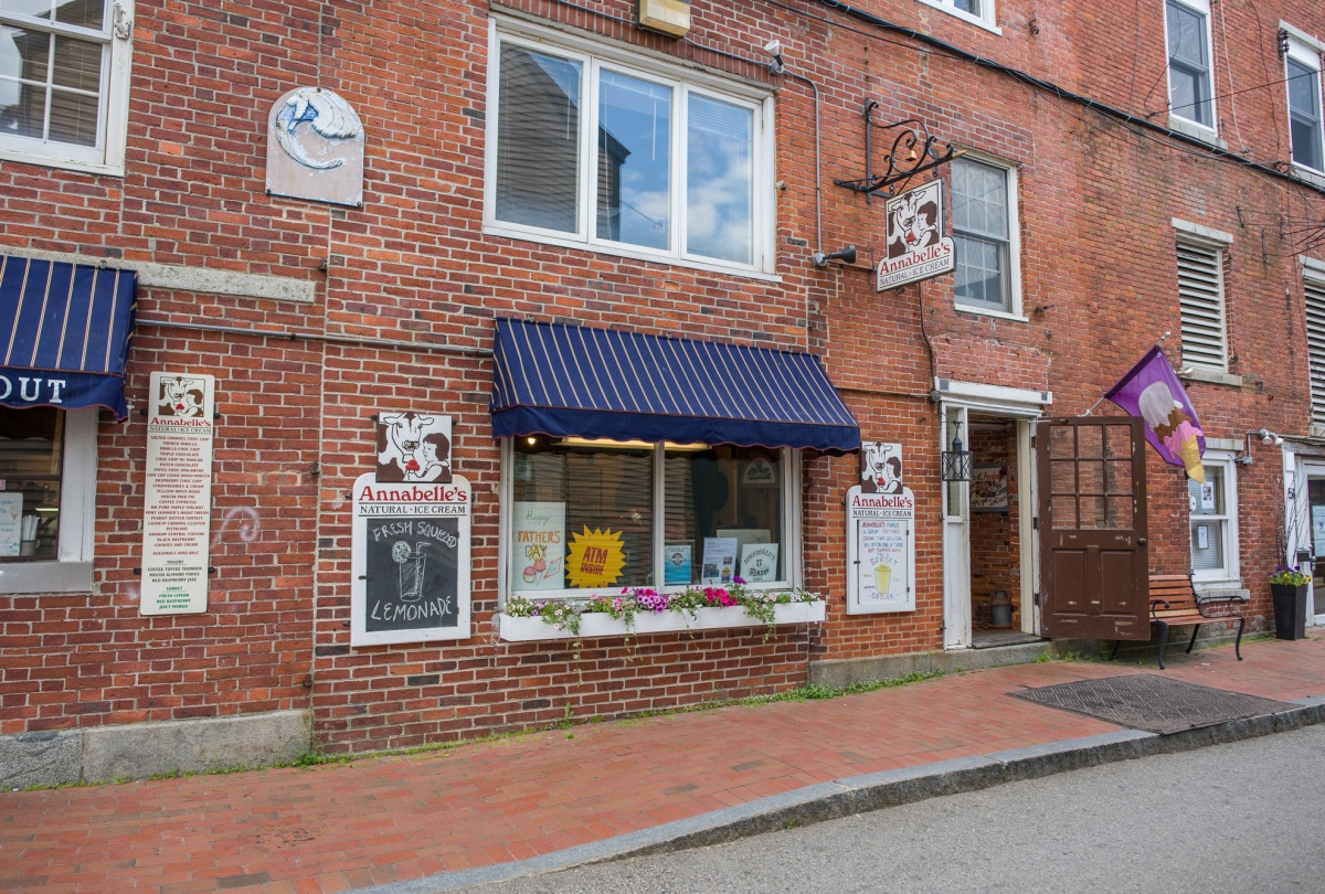 Exterior of Annabelle's Ice Cream shop in Portsmouth, NH