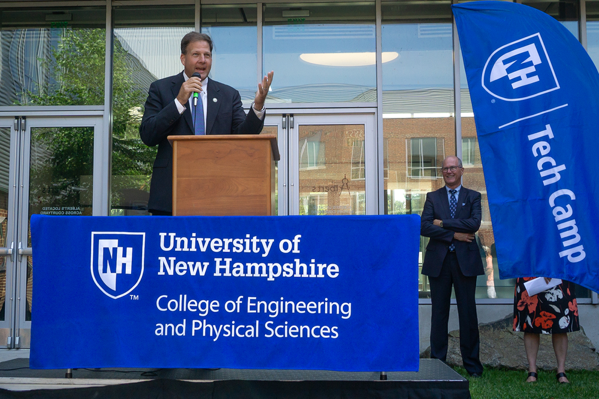 NH Gov. Chris Sununu at University of New Hampshire STEM camp