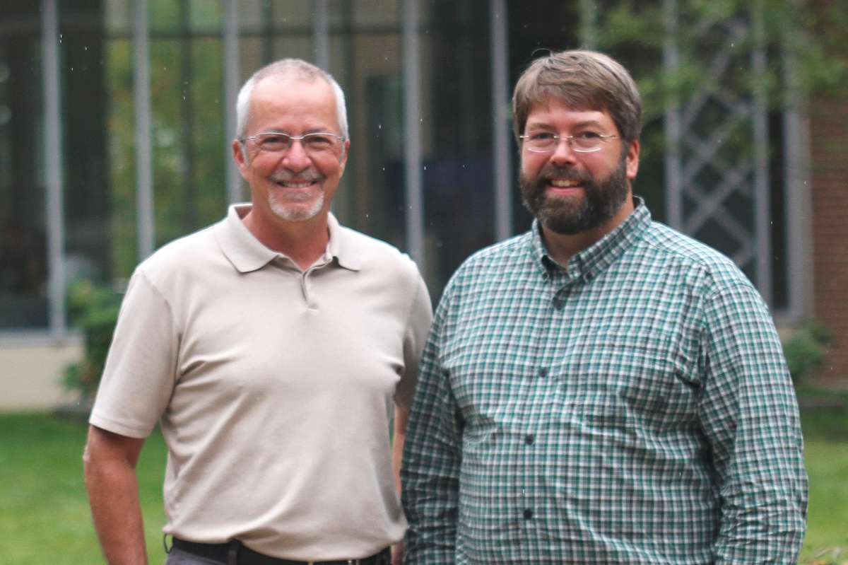 UNH Professors Jean Benoit and Joel Johnson