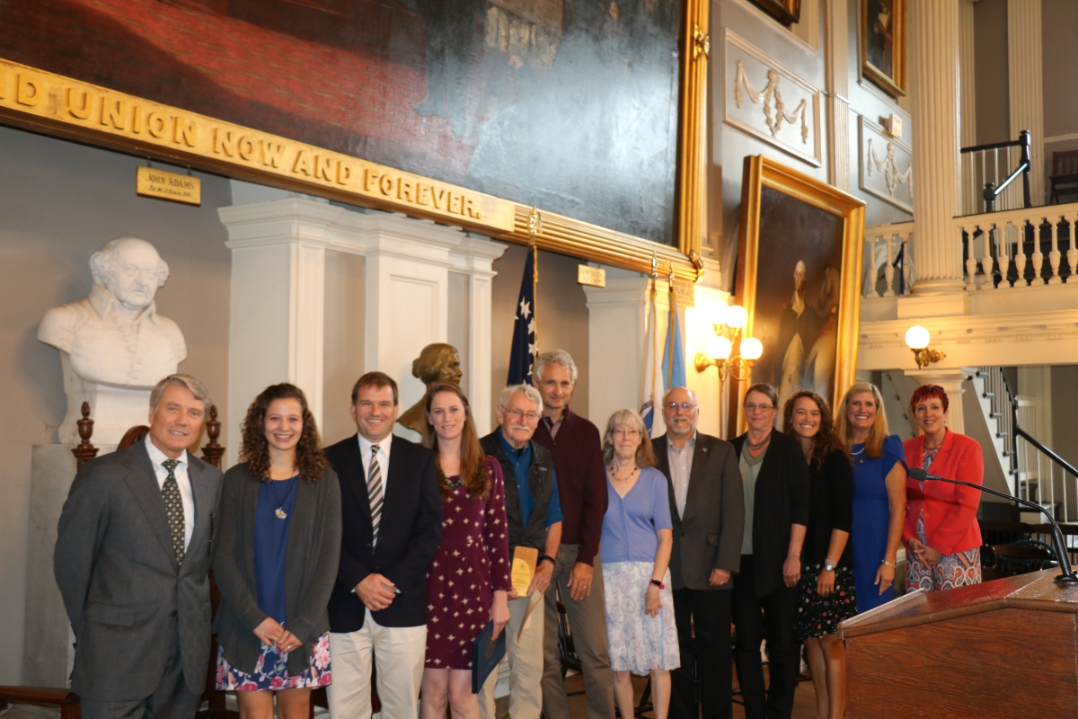 UNH staff at an EPA award ceremony