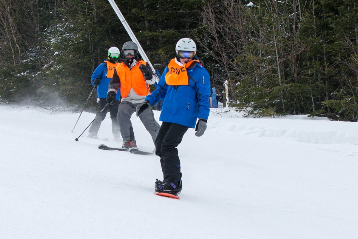 UNH Occupational Therapy student interns at NEDS and Loon mountain