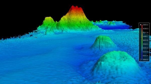 visualization of seamount and other features