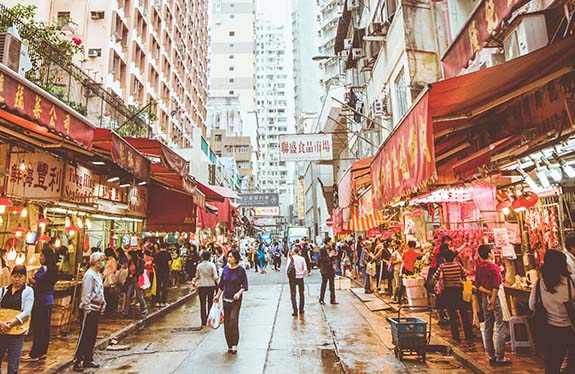 market in China