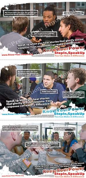 posters for the The Know Your Power® Bystander Social Marketing Campaign